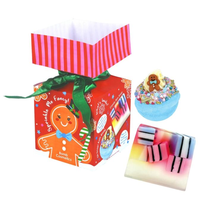 Bomb Cosmetics Sprinkle Me Fancy Mini Bath Bomb Cracker Gift Pack